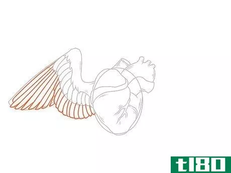 Image titled Draw a Heart with Wings Step 12