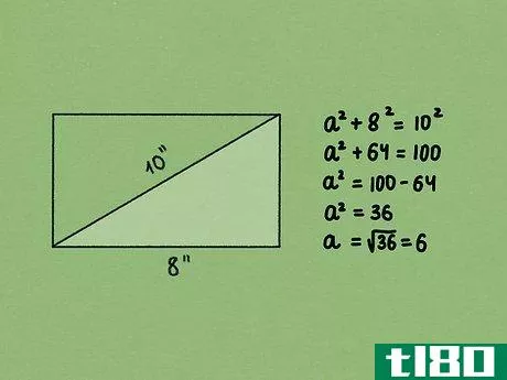 Image titled Find the Area of a Rectangle Using the Diagonal Step 4