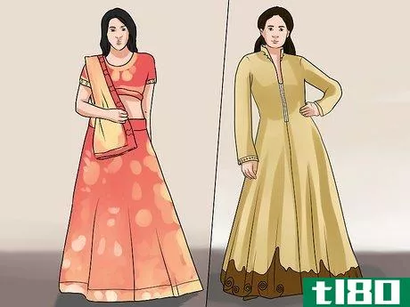 Image titled Dress in a Ghagra Choli (Indian Dress) Step 2