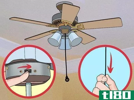 Image titled Fix a Wobbling Ceiling Fan Step 1