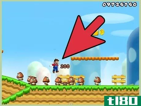 Image titled Destroy a Goomba in Super Mario Bros Step 5