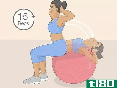 Image titled Do Sit Ups With an Exercise Ball Step 7