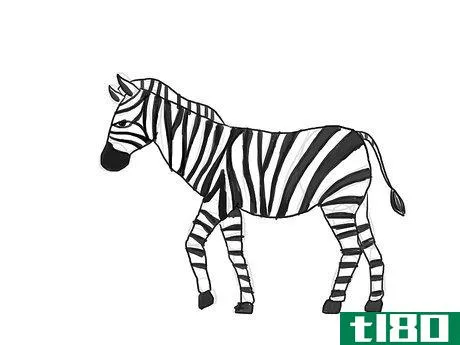 Image titled Draw a Zebra Step 23