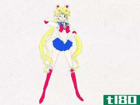 Image titled Draw Sailor Moon in Sailor Moon Crystal Step 10
