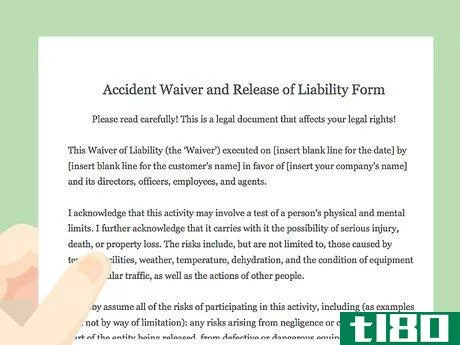 Image titled Draft a Waiver of Liability Step 18
