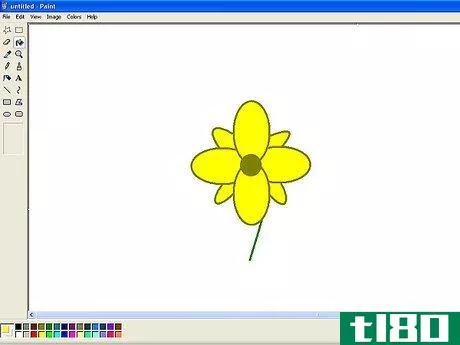 Image titled Draw a Flower in Microsoft Paint Step 15