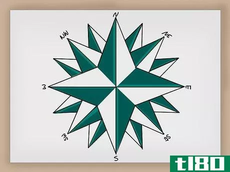 Image titled Draw a Compass Rose Step 12