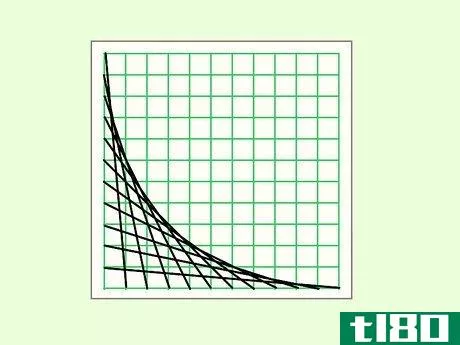 Image titled Draw a Parabolic Curve (a Curve with Straight Lines) Step 7