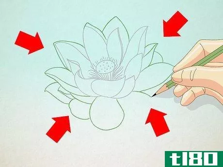 Image titled Draw a Lotus Flower Step 4