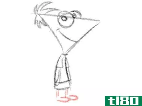 Image titled Draw Phineas Flynn from Phineas and Ferb Step 7