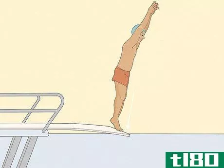 Image titled Do a Swan Dive From the Side of a Swimming Pool Step 6