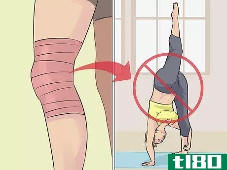 Image titled Do Standing Splits at the Wall in Yoga Step 1