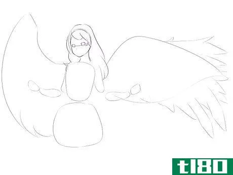 Image titled Draw Anime Wings Step 5