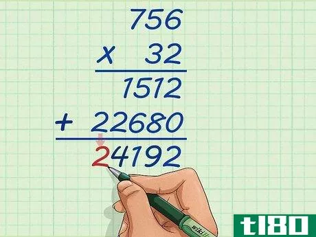 Image titled Do Long Multiplication Step 13