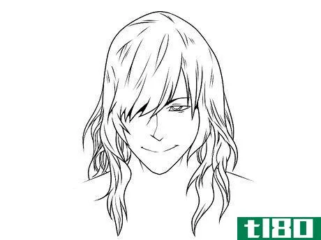 Image titled Draw Anime Hair Step 4