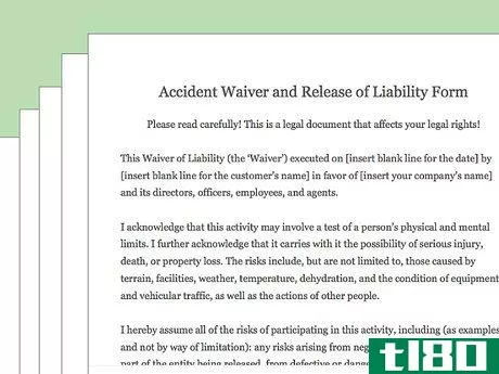 Image titled Draft a Waiver of Liability Step 19