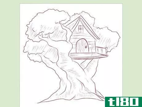 Image titled Draw a Tree House Step 3