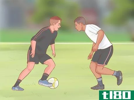 Image titled Dribble a Soccer Ball Past an Opponent Step 4