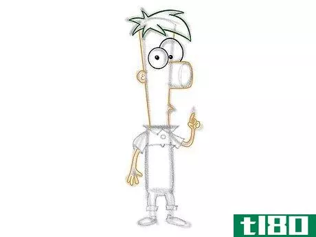Image titled Draw Ferb Fletcher from Phineas and Ferb Step 12