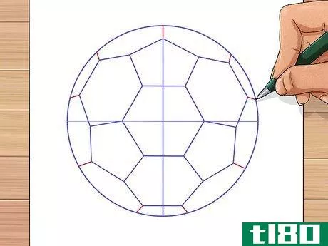 Image titled Draw a Soccer Ball Step 6