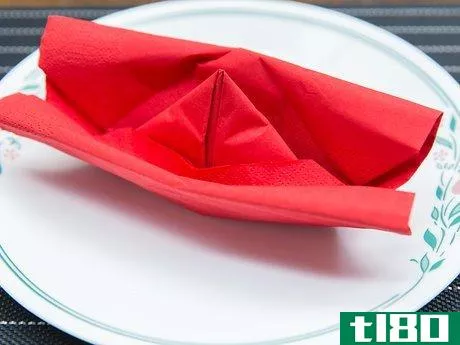 Image titled Fold a Napkin Like a Boat Step 25