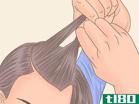 Image titled French Braid Short Hair Step 4
