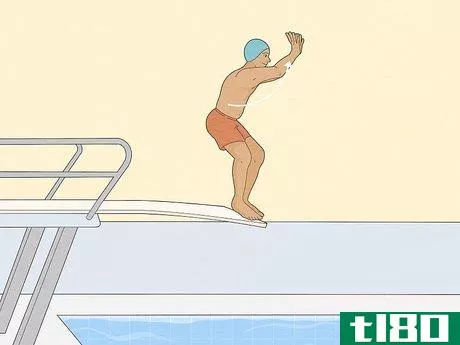 Image titled Do a Swan Dive From the Side of a Swimming Pool Step 5