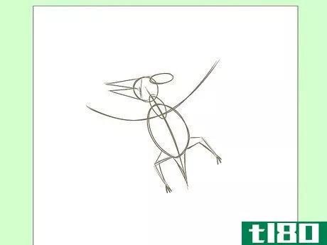 Image titled Draw a Pterodactyl Step 3