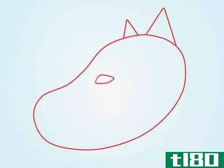 如何画一只毛茸茸的冠毛狼(draw a fluffy crested wolf)