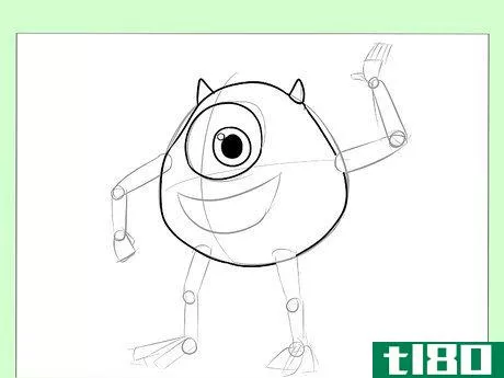 Image titled Draw Mike from Monster's, Inc Step 4