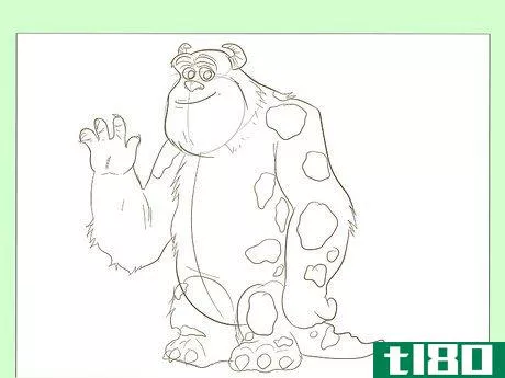 Image titled Draw Sully from Monster's Inc Step 8