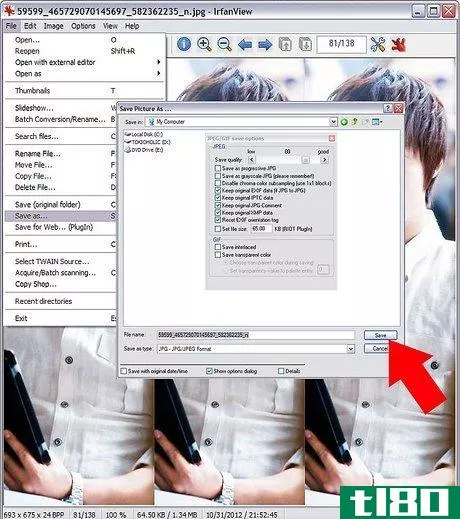 Image titled Easily Shrink the Size of a Digital Photo Using IrfanView Step 9