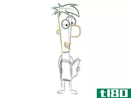 Image titled Draw Ferb Fletcher from Phineas and Ferb Step 23