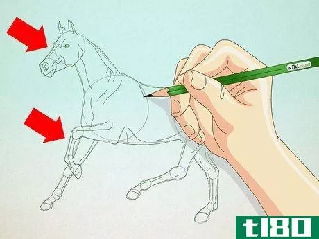 Image titled Draw a Realistic Looking Horse Step 4