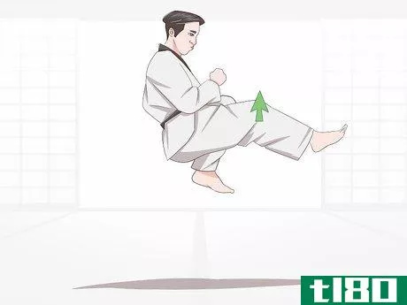 Image titled Execute Jump Kicks (Twio Chagi) in Taekwondo Step 27