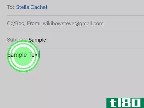 Image titled Embolden, Italicize, and Underline Email Text with iOS Step 5