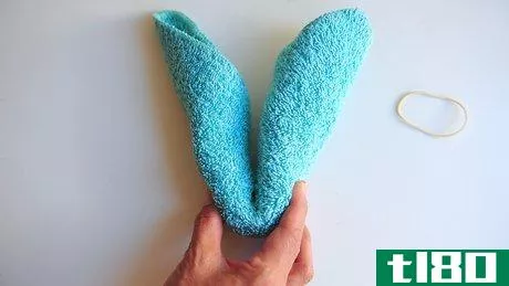 Image titled Fold a Rabbit Wash Cloth Step 3