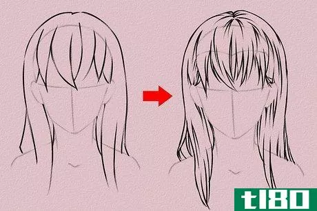 Image titled Draw Anime Hair Step 27