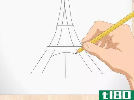 Image titled Draw the Eiffel Tower Step 7