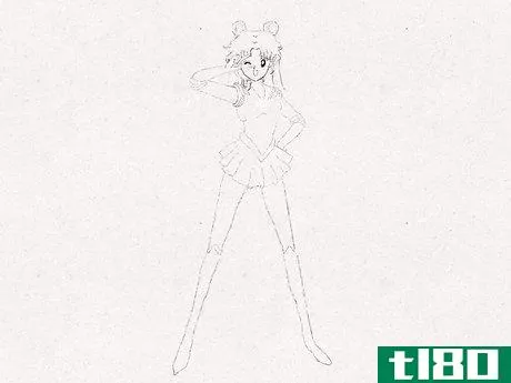 Image titled Draw Sailor Moon in Sailor Moon Crystal Step 4