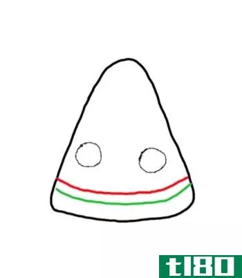 Image titled Draw a Kawaii Watermelon Step 4