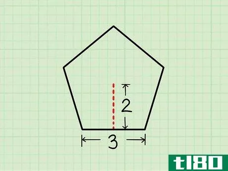 如何找到常规五角大楼的面积(find the area of a regular pentagon)