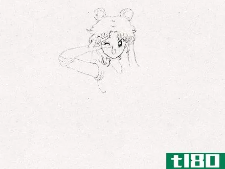 Image titled Draw Sailor Moon in Sailor Moon Crystal Step 2