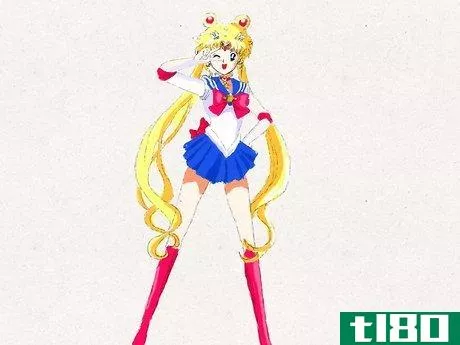 Image titled Draw Sailor Moon in Sailor Moon Crystal Step 13