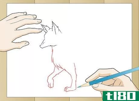 Image titled Draw a Realistic Wolf Step 4