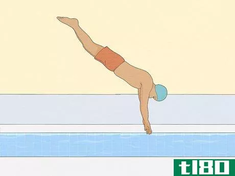 Image titled Do a Swan Dive From the Side of a Swimming Pool Step 8