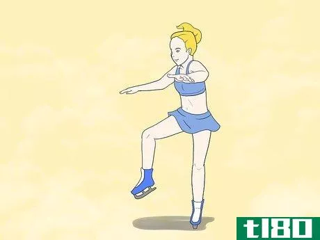 Image titled Do a One Foot Spin in Figure Skating Step 2