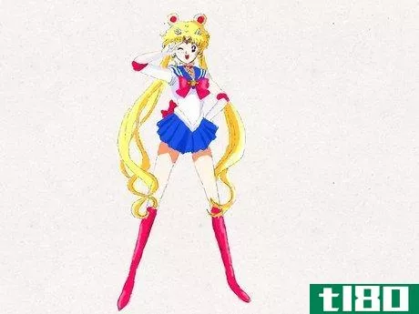 Image titled Draw Sailor Moon in Sailor Moon Crystal Step 12