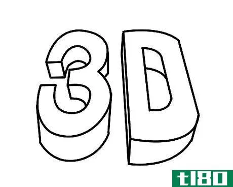 Image titled Draw 3D Letters Step 9