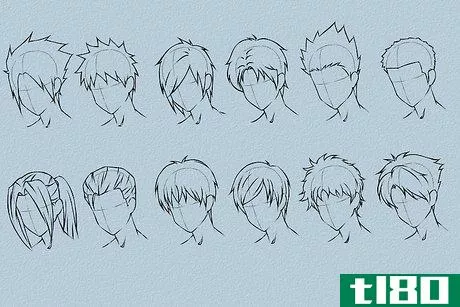 Image titled Draw Anime Hair Step 8